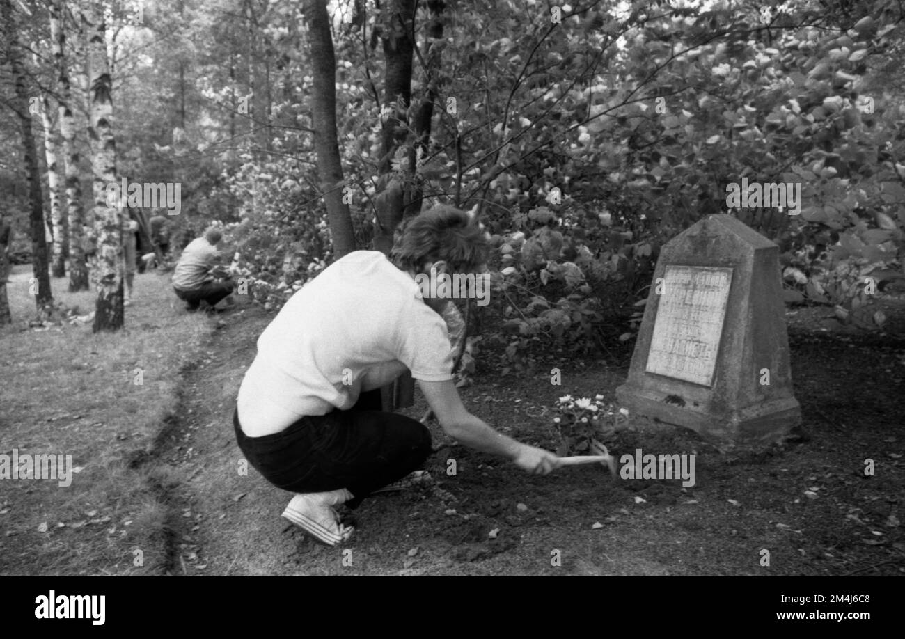 Nazi Flower The traditional tribute to the dead Russians, soldiers and victims of ...
