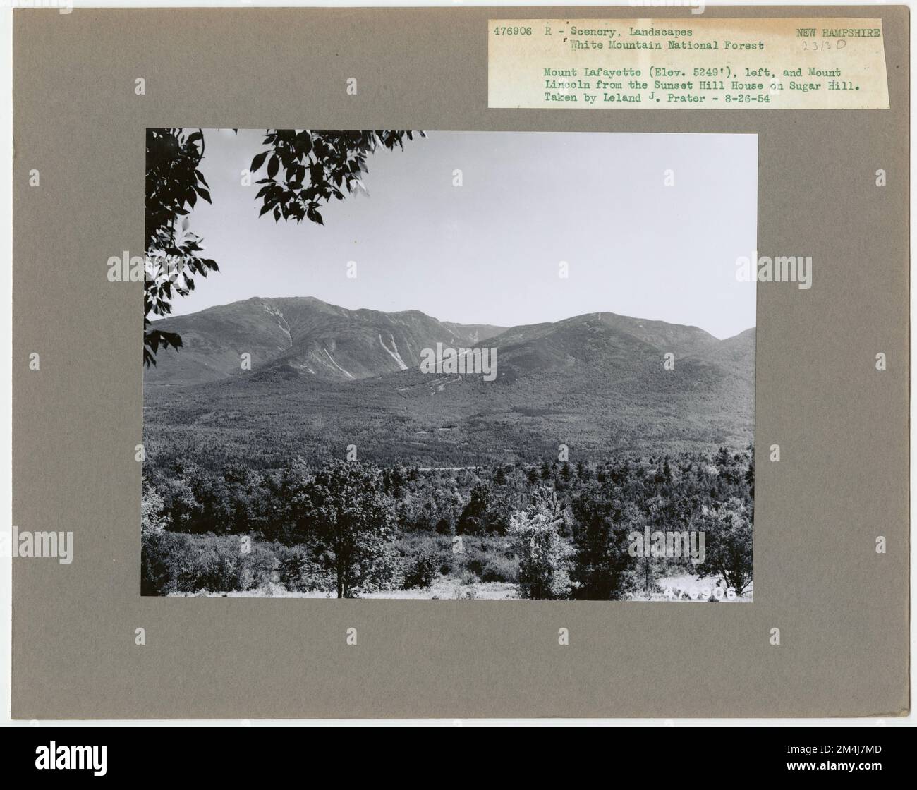 Scenery and Landscapes New Hampshire. Photographs Relating to National Forests, Resource