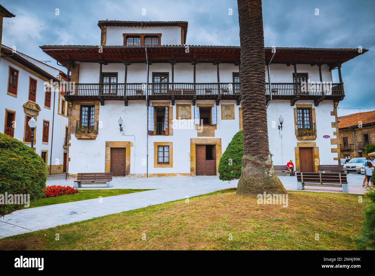 Old manor house. Villaviciosa, Principality of Asturias, Spain, Europe Stock Photo