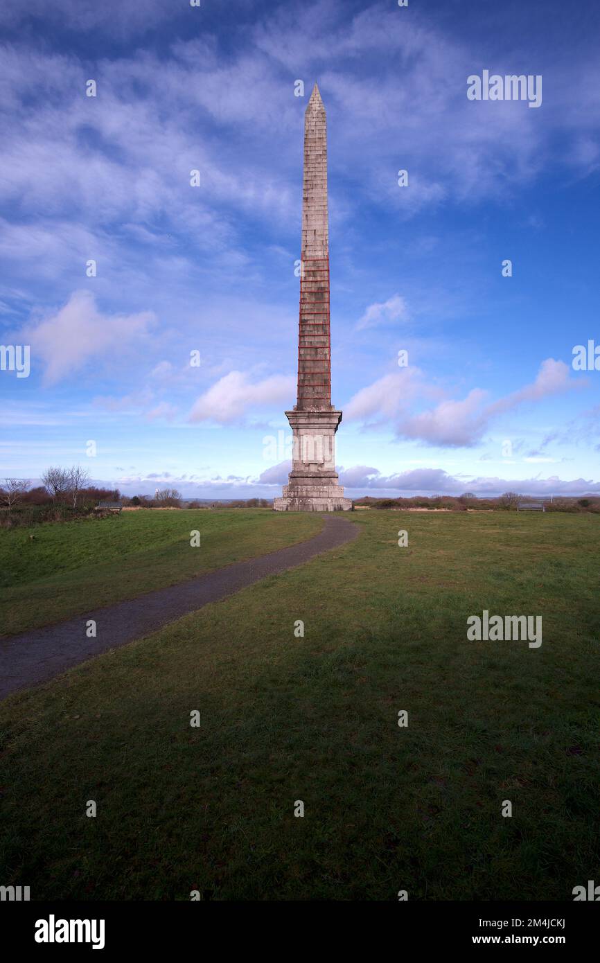 Bodmin Cornwall UK 12 21 2022 Gilbert Beacon Obelisk Stock Photo