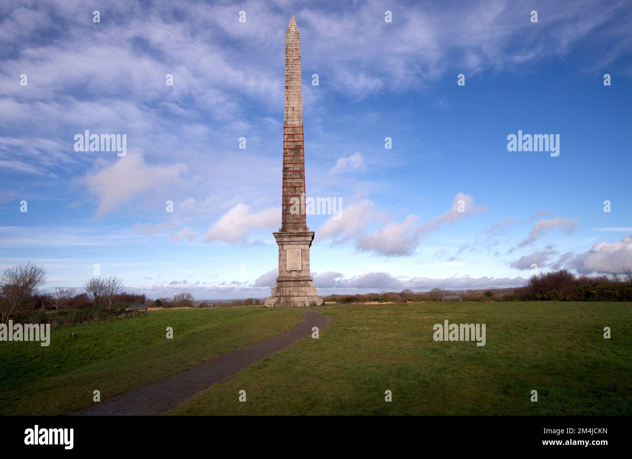 Bodmin Cornwall UK 12 21 2022 Gilbert Beacon Obelisk Stock Photo