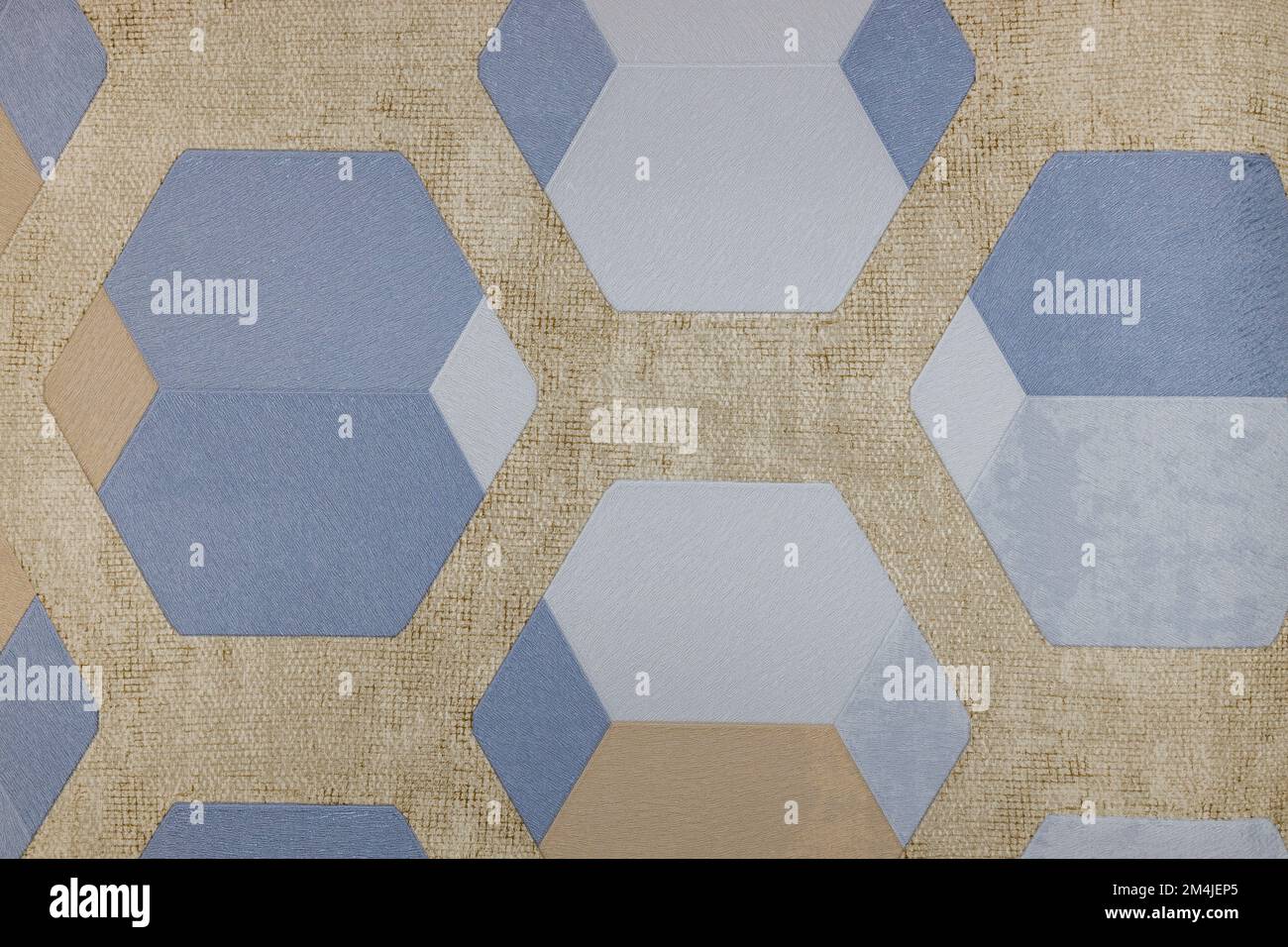 Wallcovering background pattern with geometric ornament. Seamless pattern, texture Stock Photo