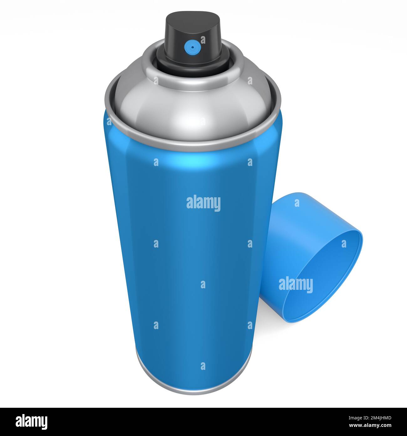 Can of spray paint isolated on white background. 3d render spray paint