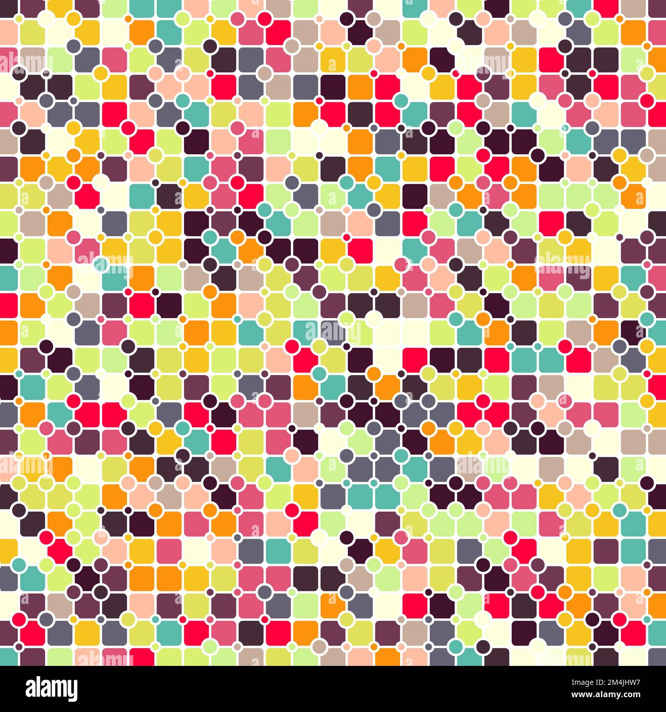 Color checkered squares background generative pattern illustration ...