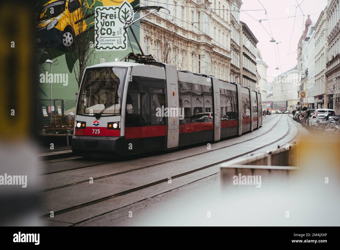 Wien, 15.12.2022: Straßenbahn Stock Photo