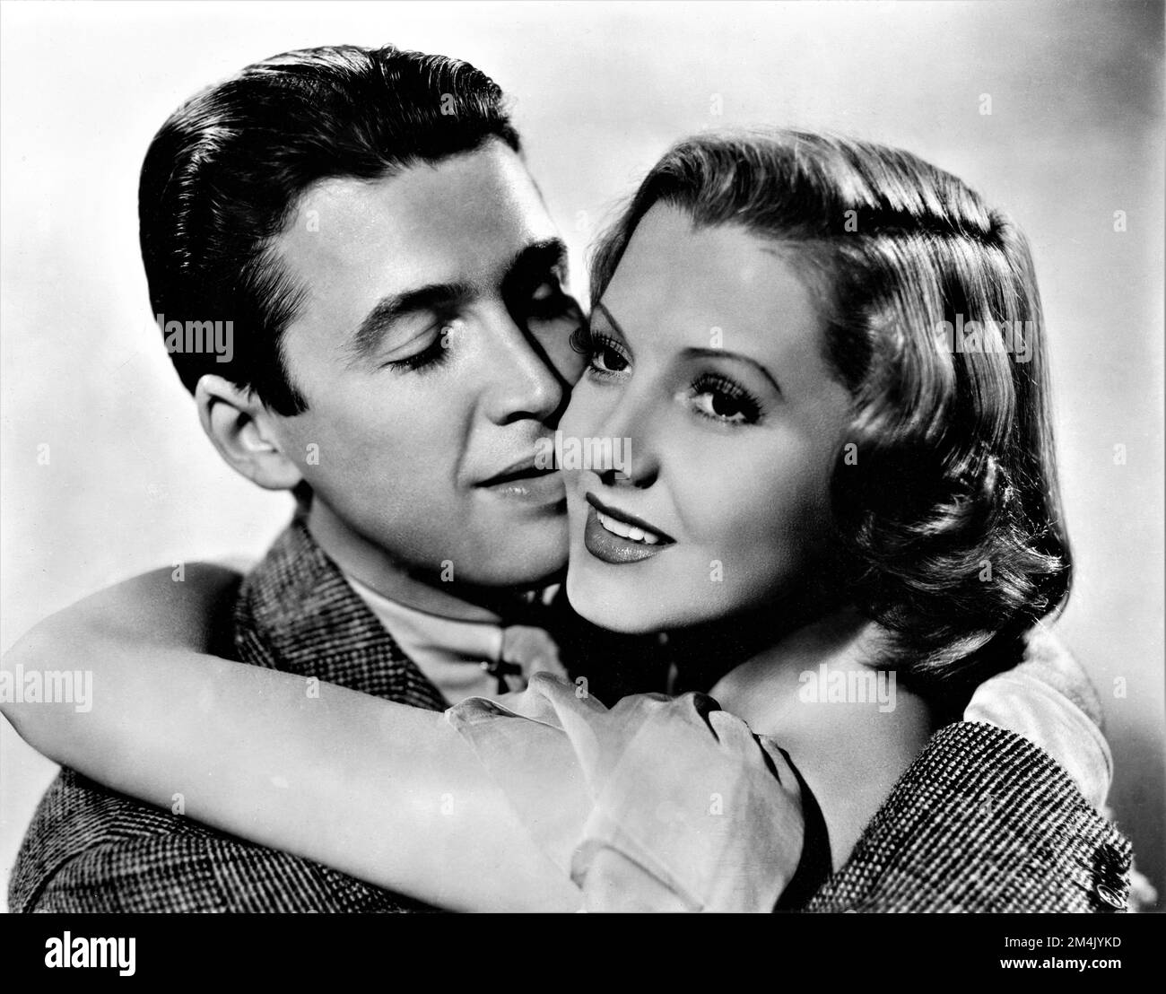 JAMES STEWART and JEAN ARTHUR publicity portrait in MR. SMITH GOES TO WASHINGTON 1939 director FRANK CAPRA story Lewis R. Foster screenplay Sidney Buchman music Dimitri Tiomkin Columbia Pictures Stock Photo