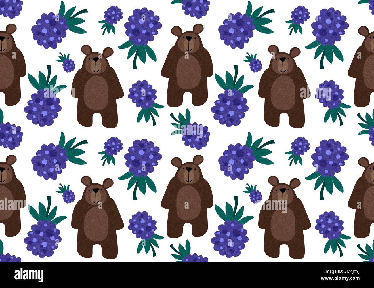 Cartoon toys animals seamless fluffy bears pattern for wrapping paper ...