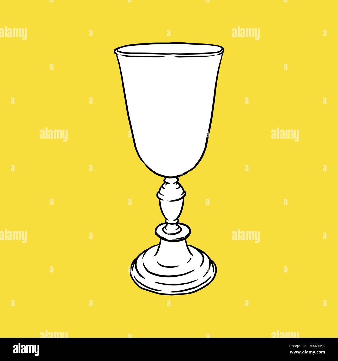 Antique Goblet Ico, Drawing, Sketch and Vintage Stock Vector Image