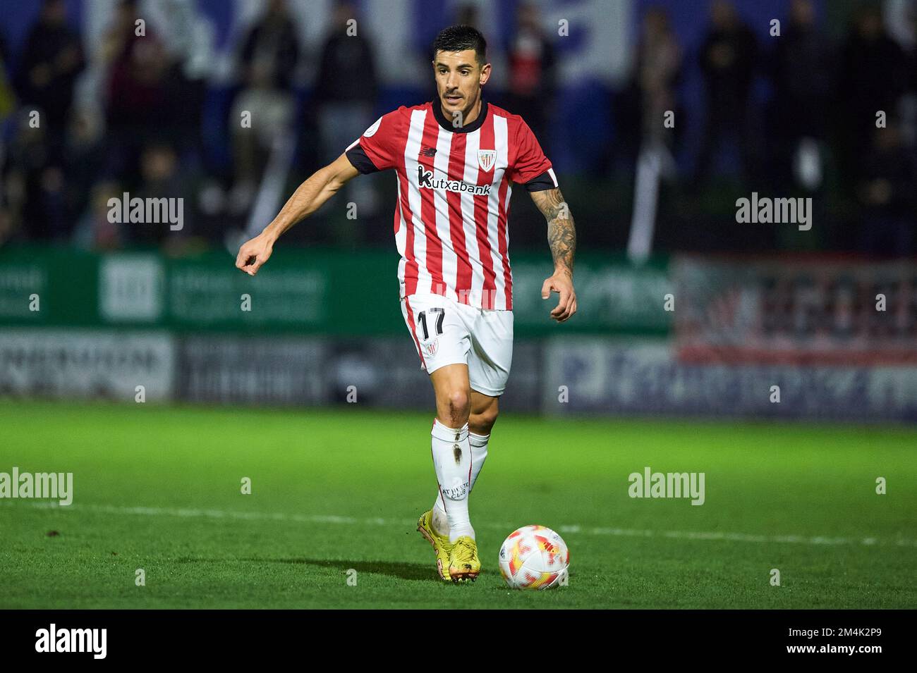 Yuri Berchiche of Athletic Club during the Copa SM El Rey match between Sestao River Club and Athletic Club at Las Llanas Stadium on November 20, 2022 Stock Photo