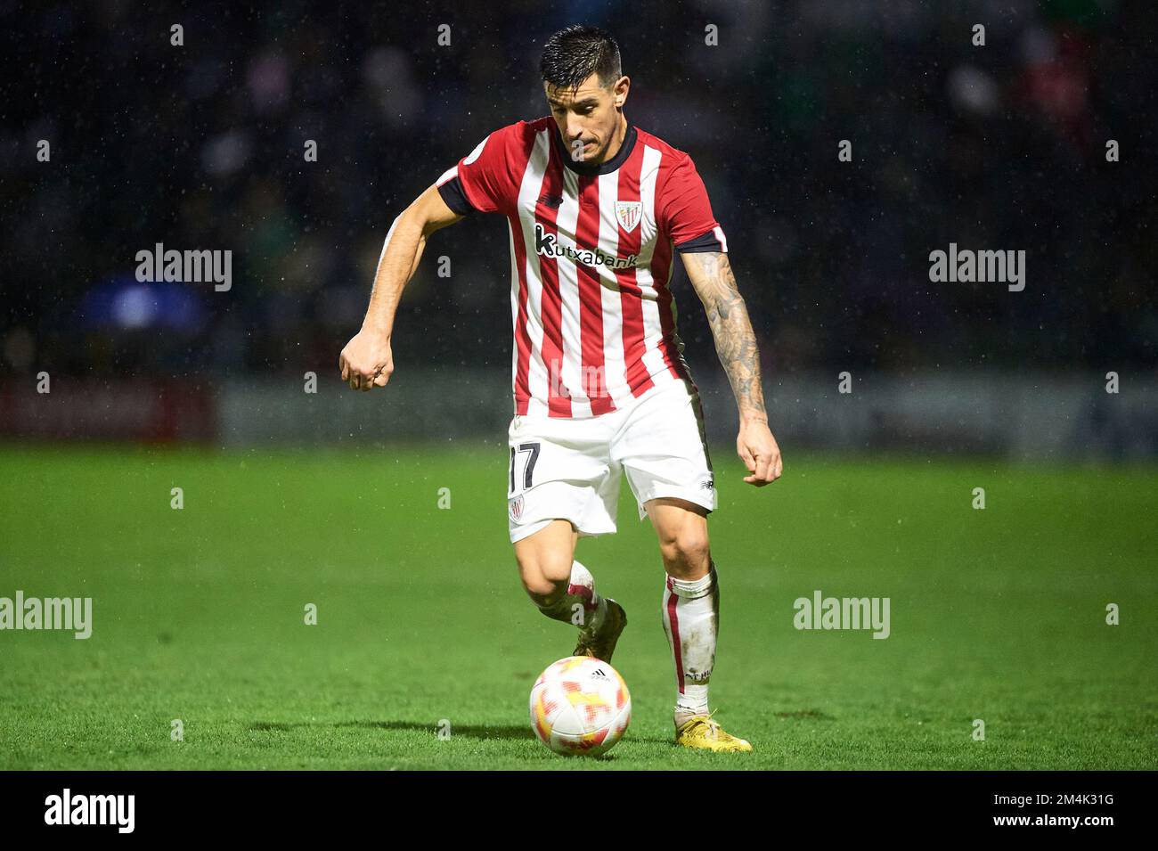 Yuri Berchiche of Athletic Club during the Copa SM El Rey match between Sestao River Club and Athletic Club at Las Llanas Stadium on November 20, 2022 Stock Photo