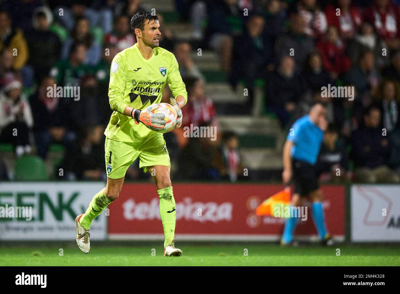 Ivan Crespo of Sestao River Club during the Copa SM El Rey match between Sestao River Club and Athletic Club on November 20, 2022, Sestao, Spain. Stock Photo