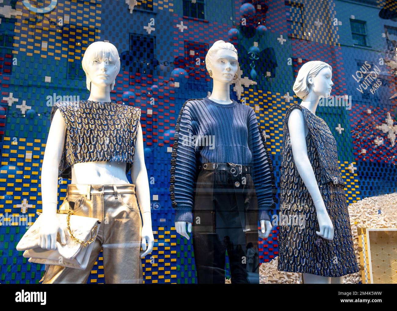 Louis Vuitton collaborates with LEGO for its holiday window displays