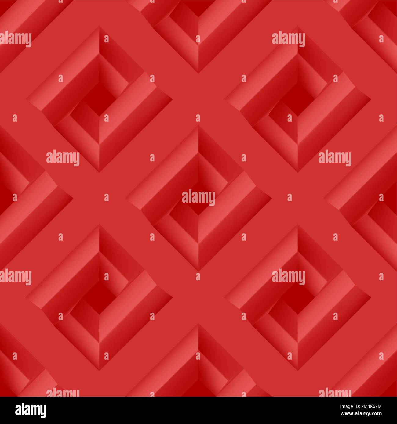 Geometric Modern Stylish Pattern. Seamless Red Background. Abstract ...