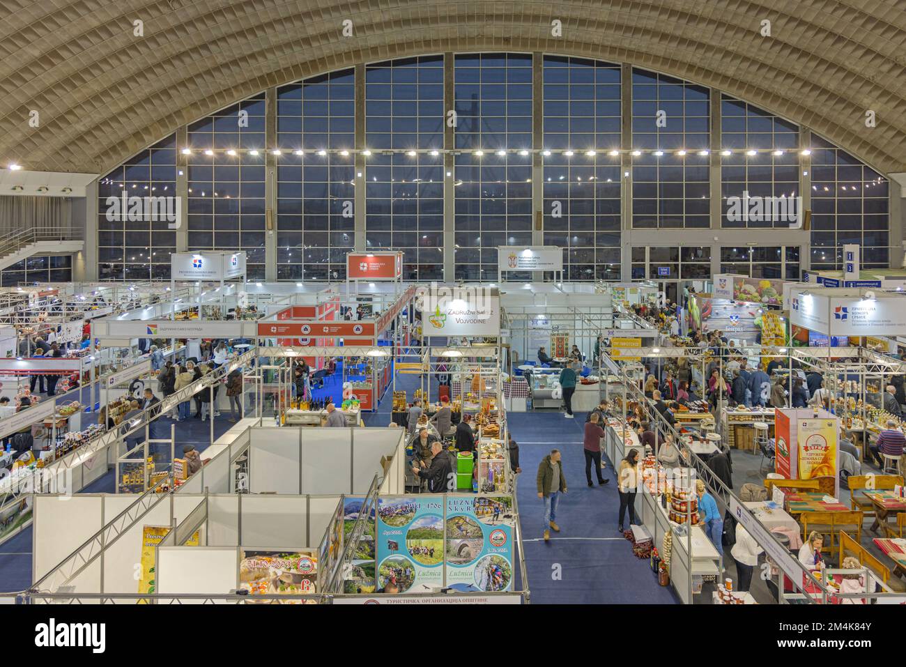 Belgrade, Serbia - November 24, 2022: Ethnic Food and Drinks Fair