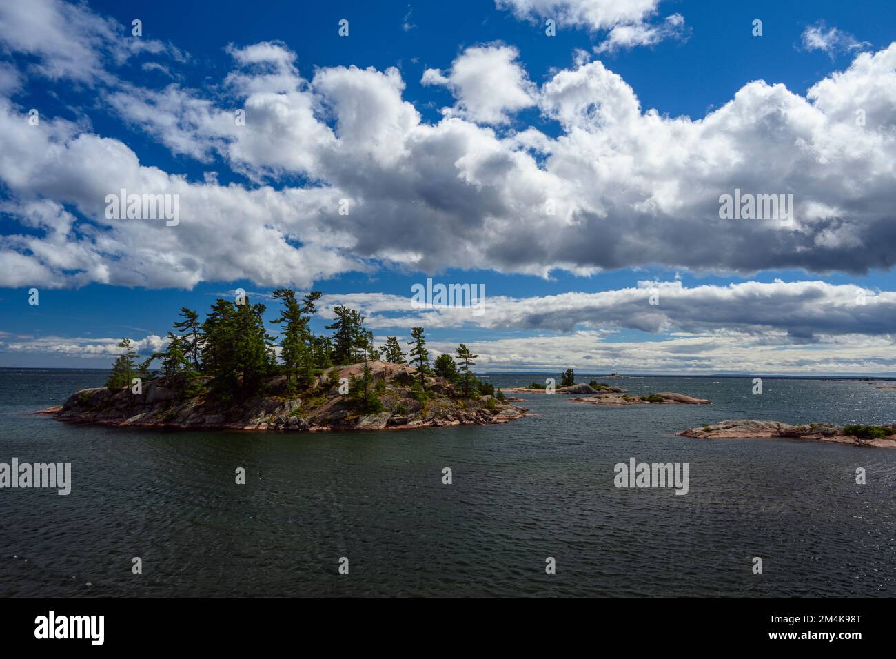 Near shore islands in Georgian Bay, Killarney Provincial Park, Ontario ...