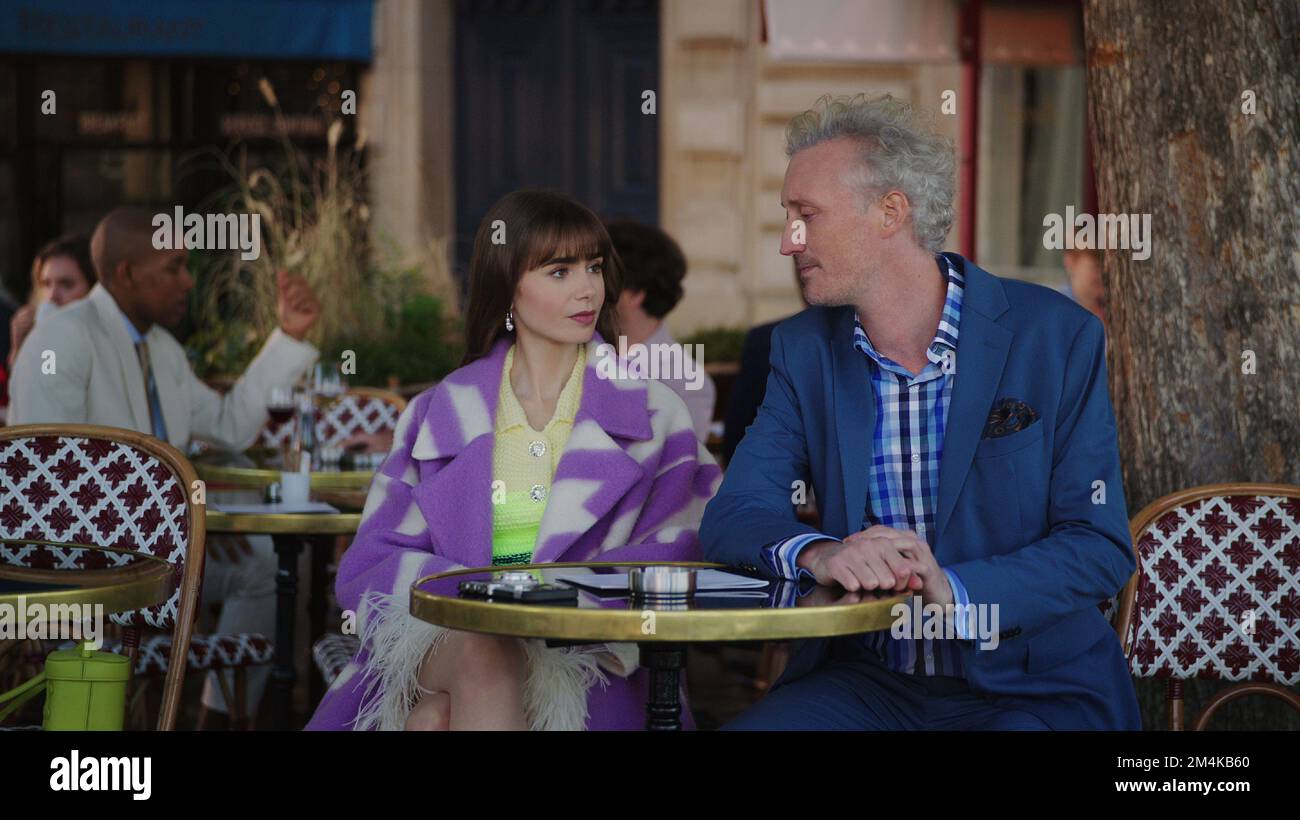 Lily Collins, Bruno Gouery, "Emily in Paris" Season 3 (2022). Photo