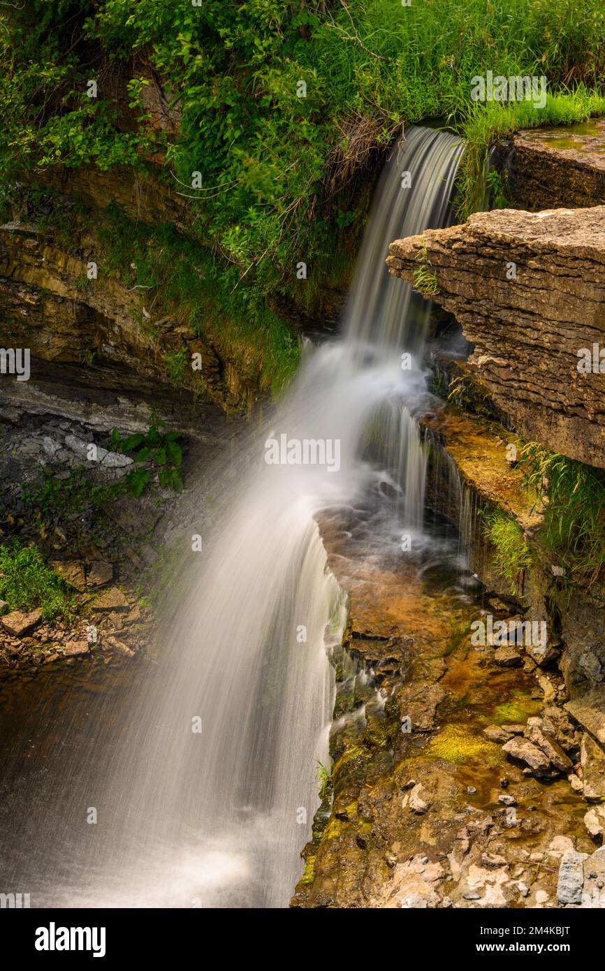 High Falls, Manitowaning, Manitoulin Island, Ontario, Canada Stock