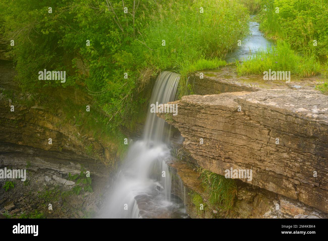 High Falls, Manitowaning, Manitoulin Island, Ontario, Canada Stock
