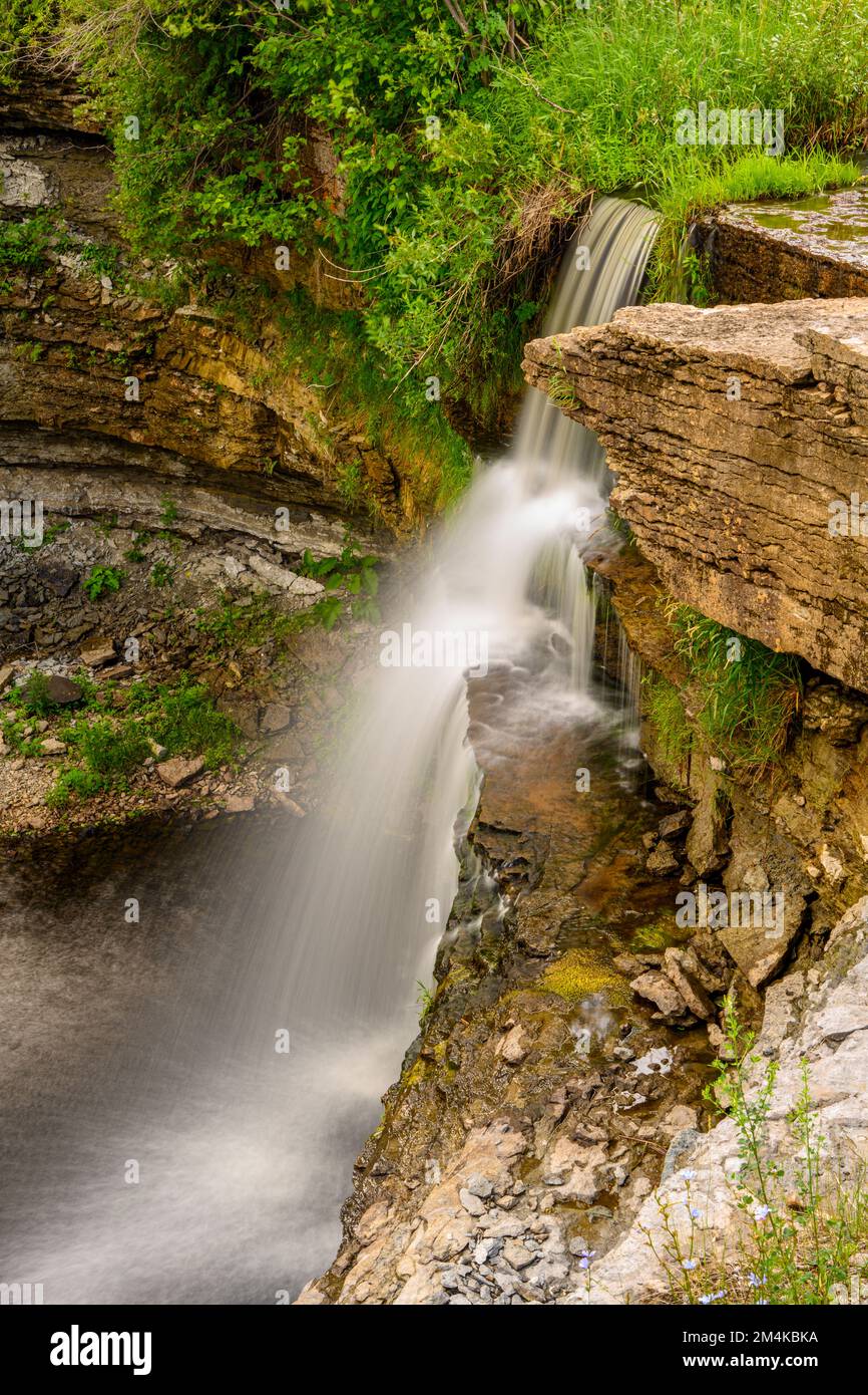 High Falls, Manitowaning, Manitoulin Island, Ontario, Canada Stock ...
