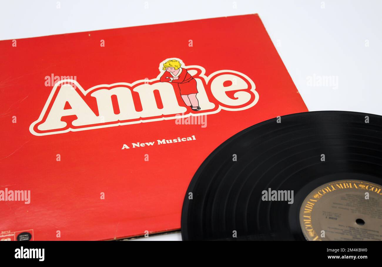 Annie is a Broadway musical based on the popular Harold Gray comic strip Little Orphan Annie loosely based on the 1885 poem Little Orphan Annie Stock Photo