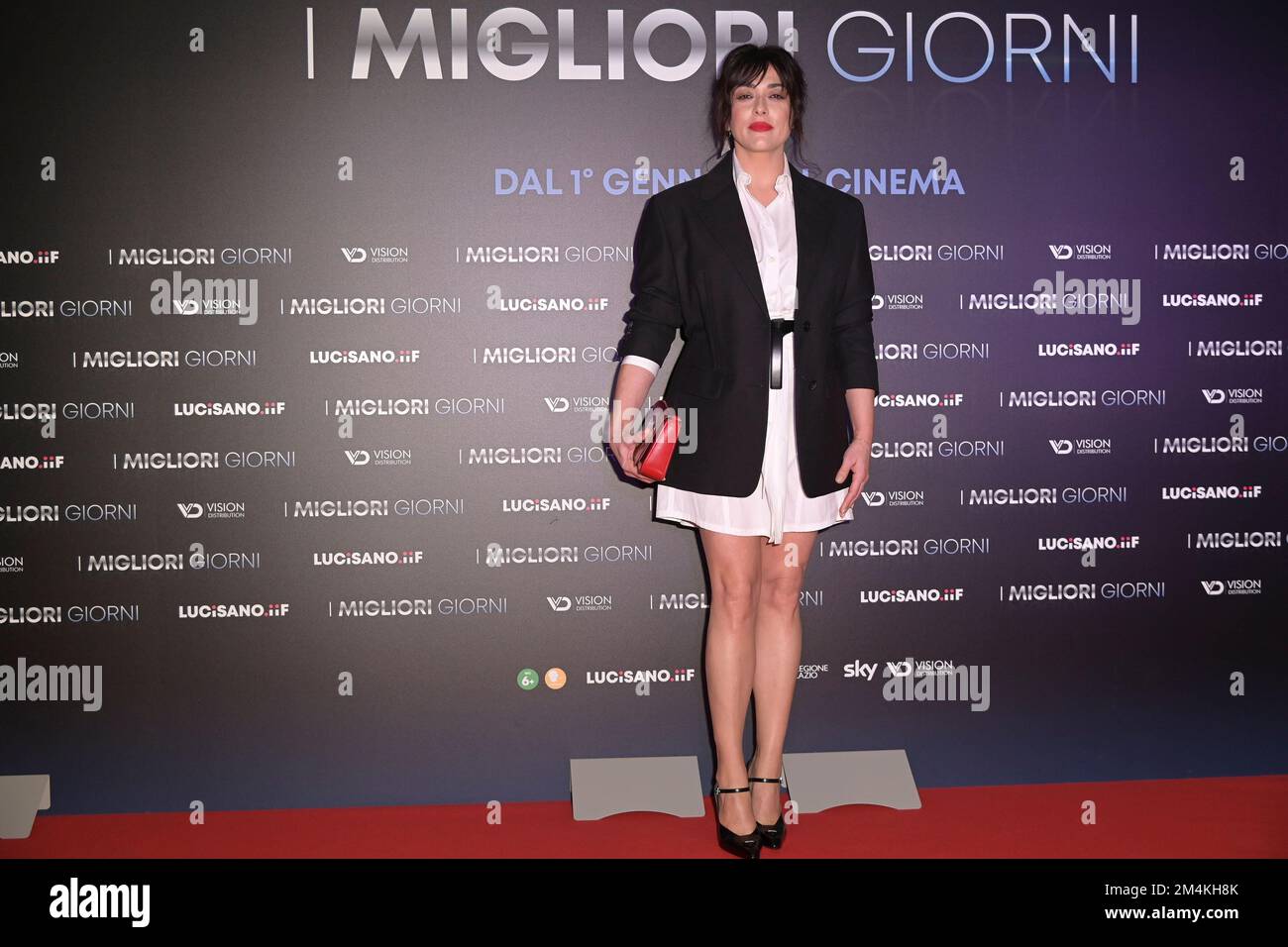 Rome, Italy. 21st Dec, 2022. Valentina Lodovini attends the red carpet of the movie 'I migliori giorni' at Cinema Adriano. Credit: SOPA Images Limited/Alamy Live News Stock Photo