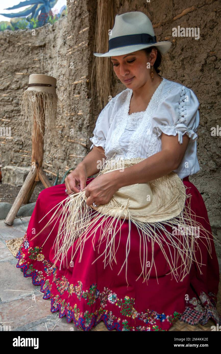Toquilla straw hat hi-res stock photography and images - Alamy
