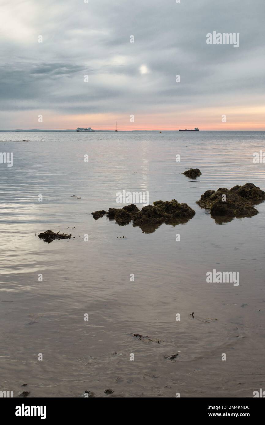 A landscape in St. Helens beach, Isle of Wight Stock Photo Alamy
