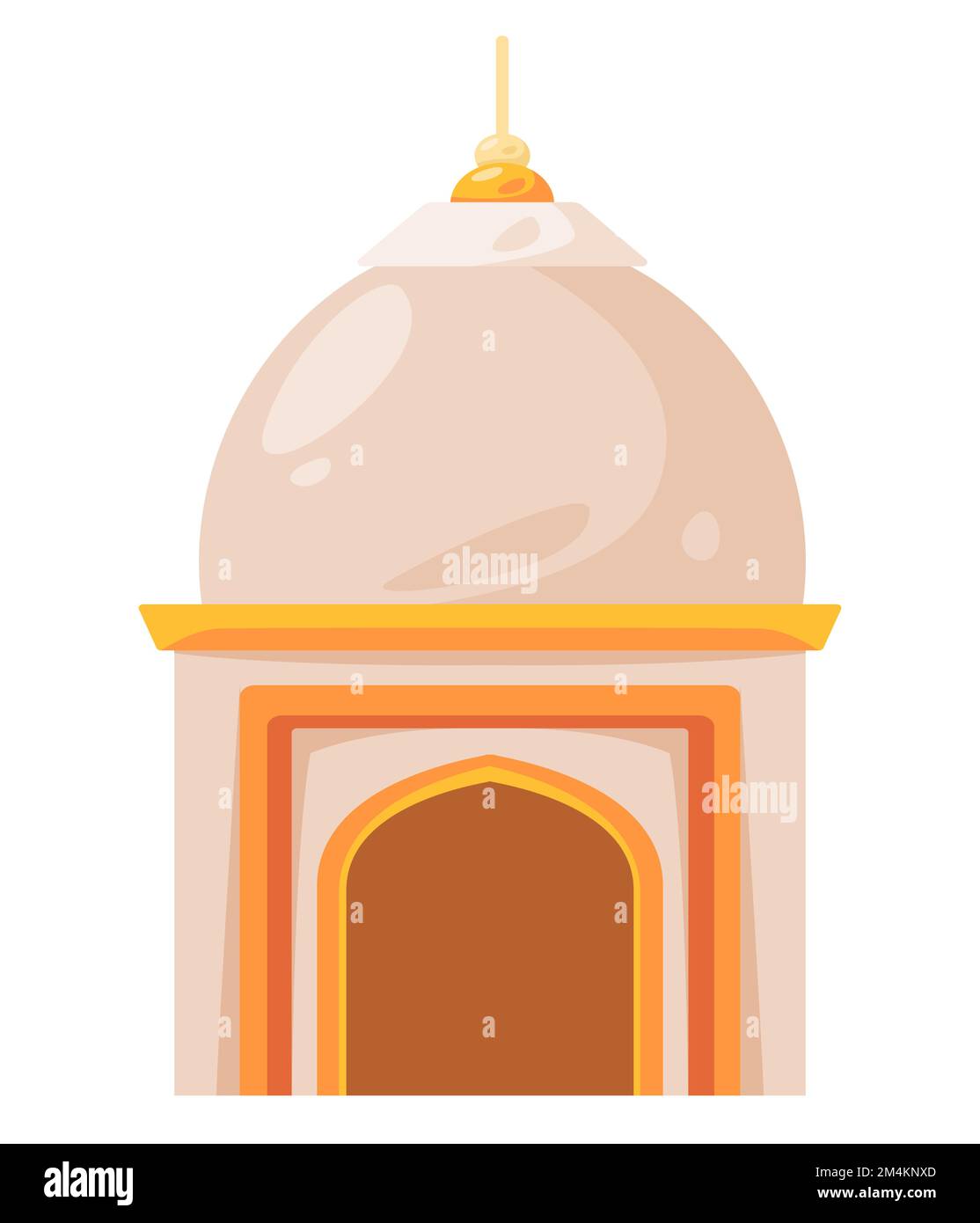 Mosque dome building drawing illustration of Arabic Islam holy architecture Stock Vector Image