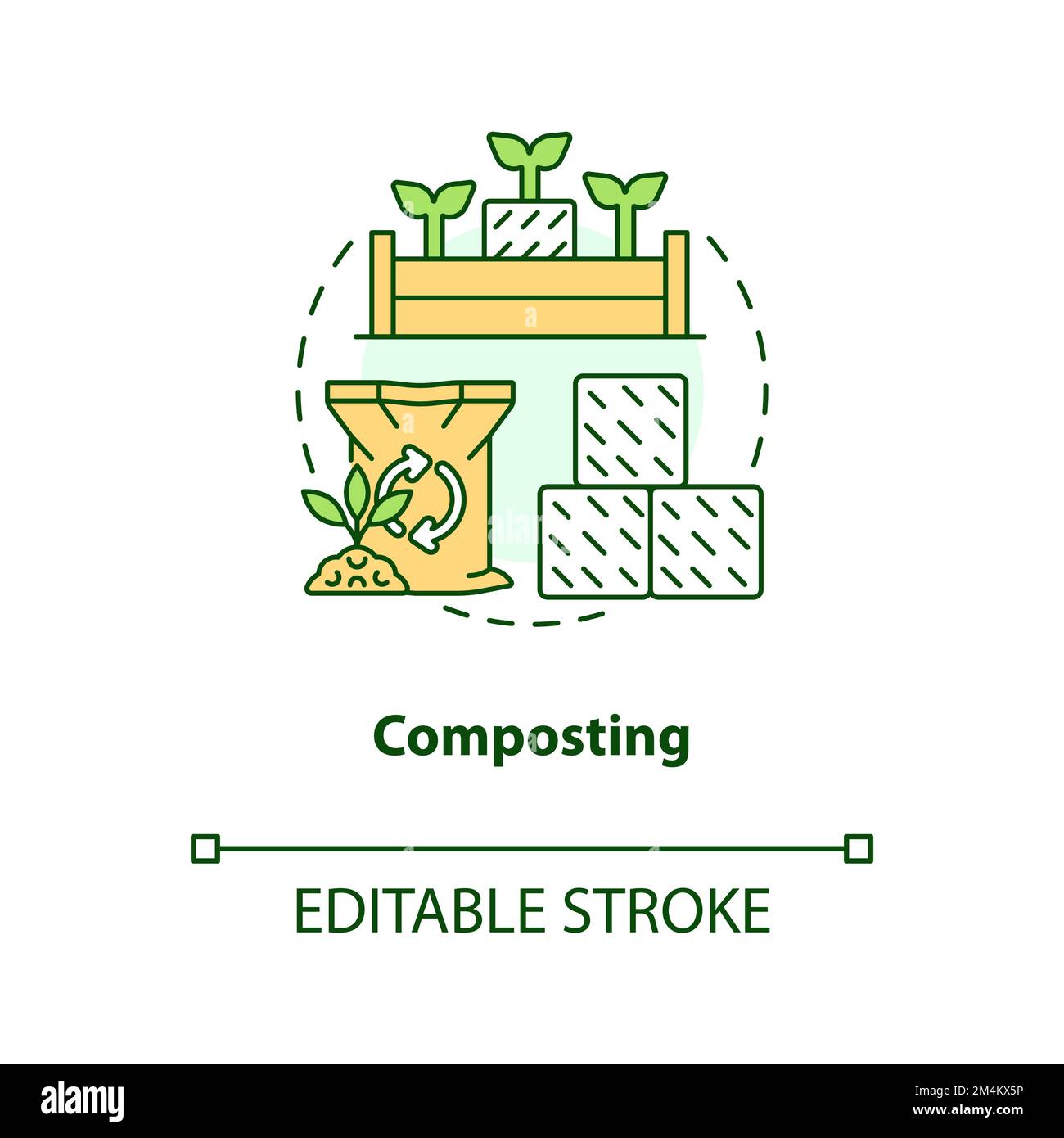 Composting concept icon Stock Vector Image & Art Alamy
