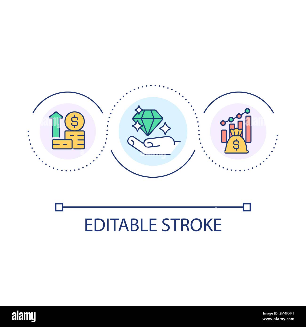 Wealth management loop concept icon Stock Vector Image & Art Alamy