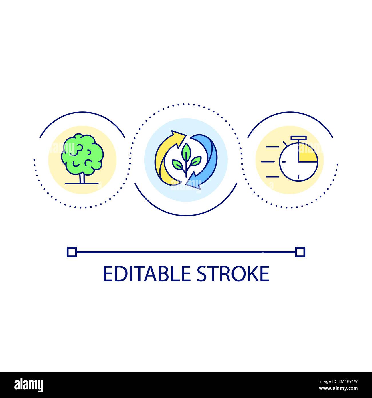 Plant life cycle loop concept icon Stock Vector Image & Art - Alamy