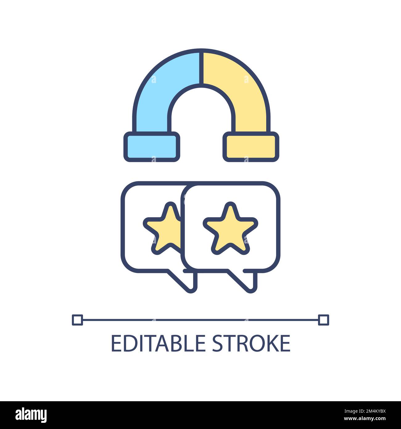 Getting more reviews RGB color icon Stock Vector Image & Art - Alamy