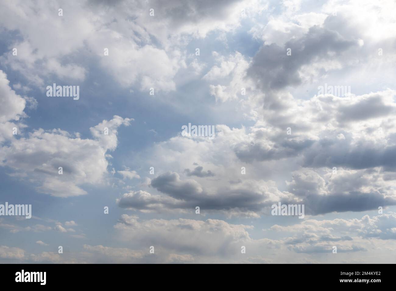 the dark clouds make the sky in black. The rain is coming soon. Pattern ...