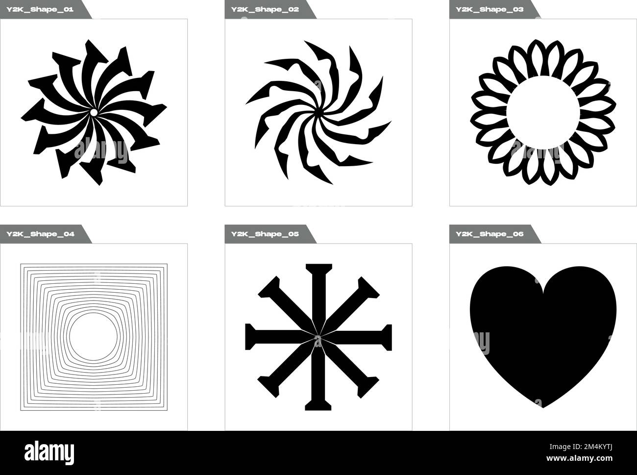 Vector Graphic Assets Set. Extraordinary Graphic Assets. Cyberpunk ...
