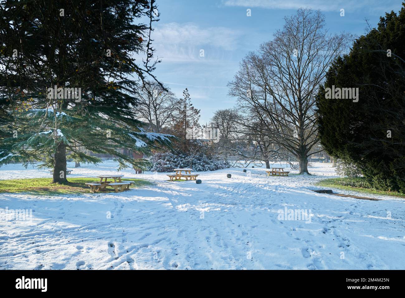 The Orchard garden at Jesus college, university of Cambridge, England