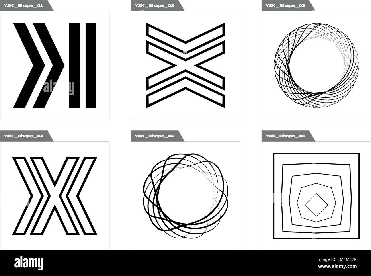 Vector Graphic Assets Set. Extraordinary Graphic Assets. Elements for graphic decoration. Stock Vector