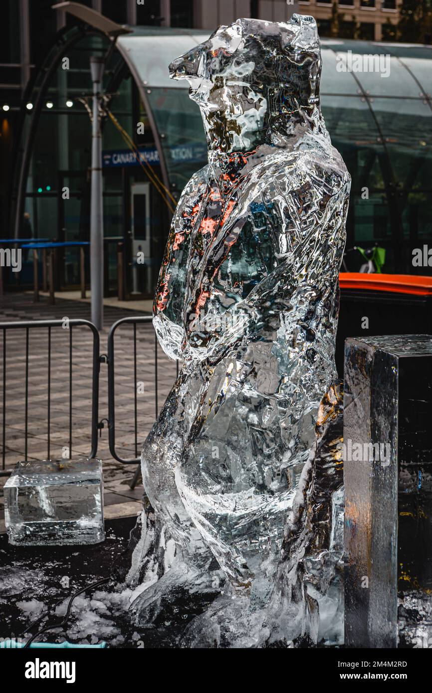 Magical Winter Ice Festival in London's Canary Wharf highlight the ...