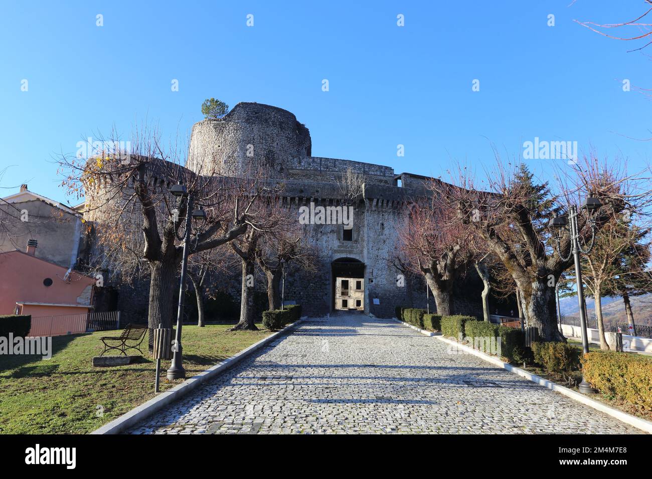 Picinisco, Italy December 21, 2022 View of the town in the province