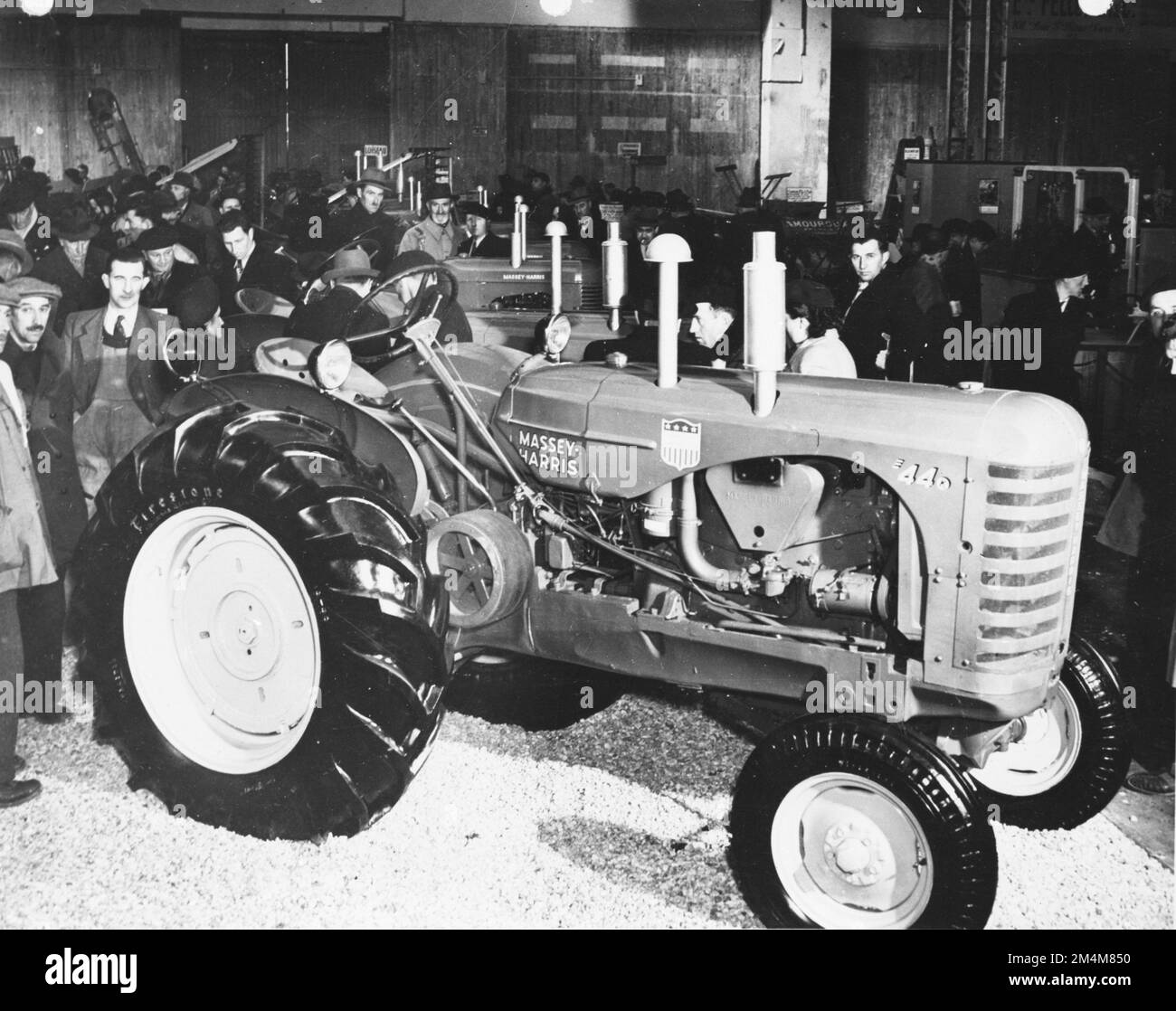 Tractor Marshall Plan Financed Tractors Arrive in France. Photographs