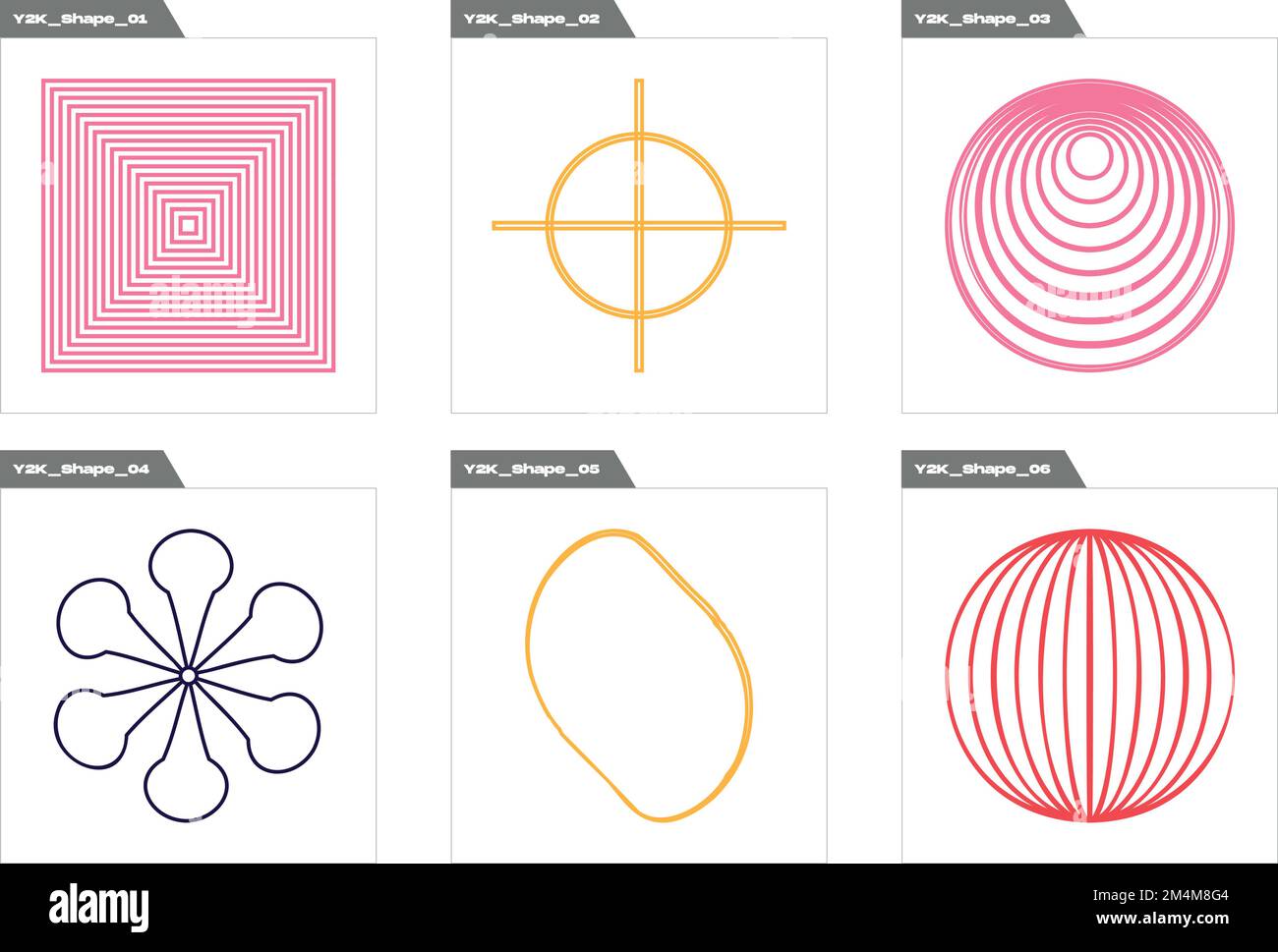 Vector Graphic Assets Set. Extraordinary Graphic Assets. Elements for graphic decoration. Stock Vector