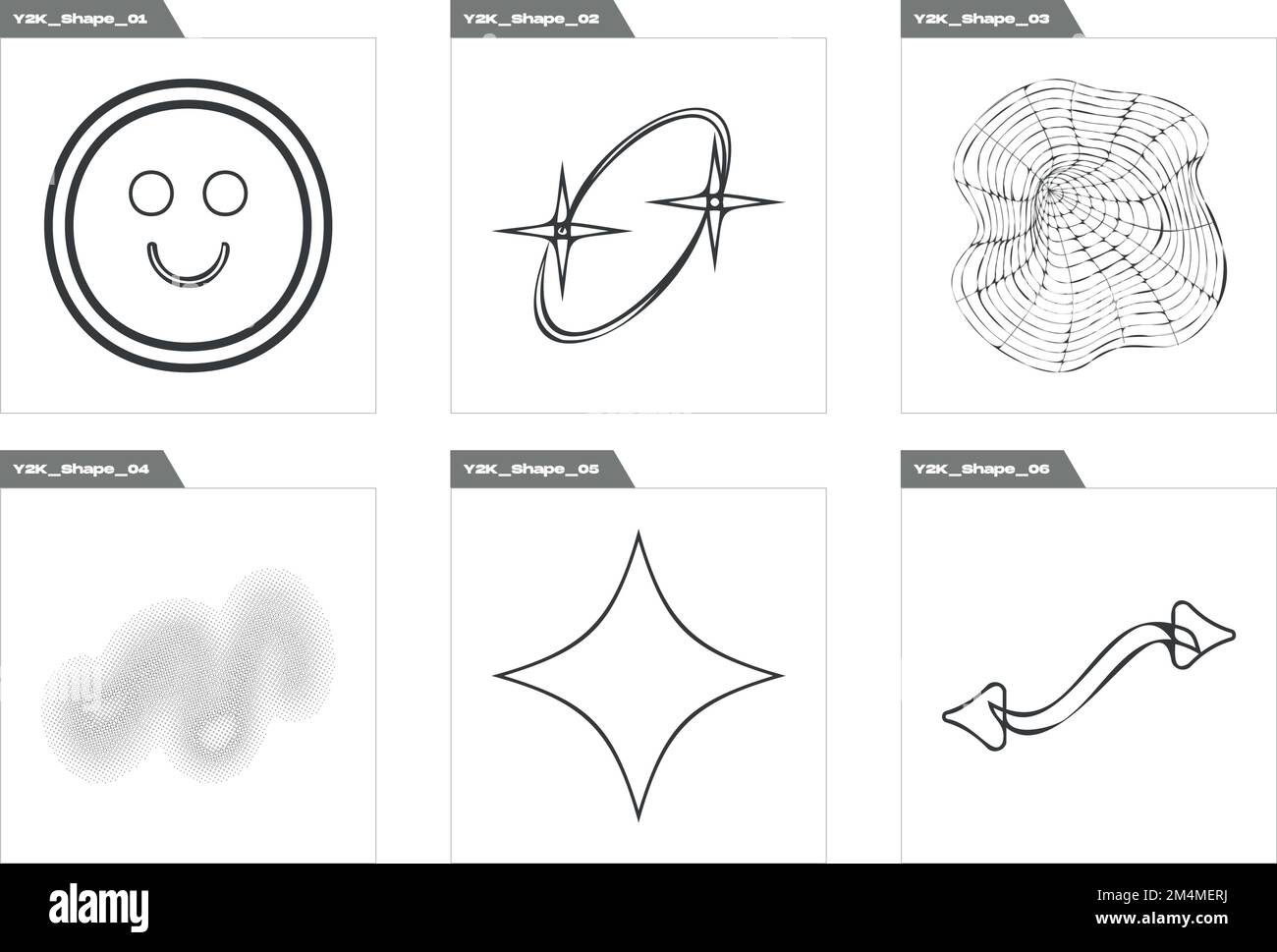 Lin Notes Y2k Set of Y2K style vectors of objects. Extraordinary Graphic Assets ...