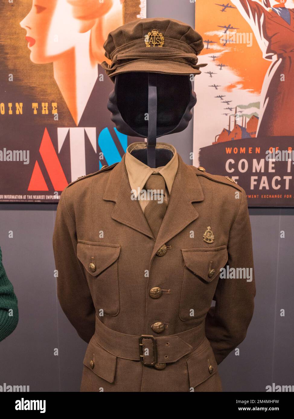 Female uniform of the Auxiliary Territorial Service (ATS) during WWII, Imperial War Museum