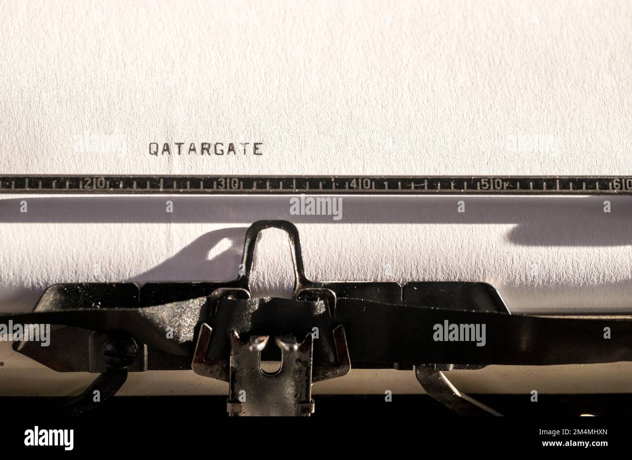 The qatargate scandal inside the European parliament writtten on a