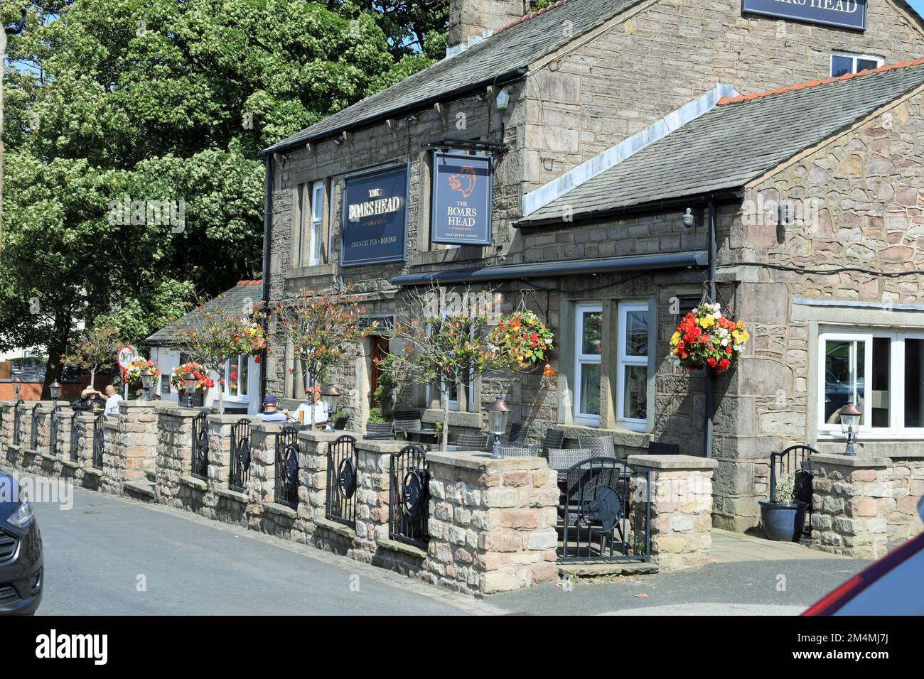 The Boars Head Pub Hoghton Lancashire England Stock Photo Alamy