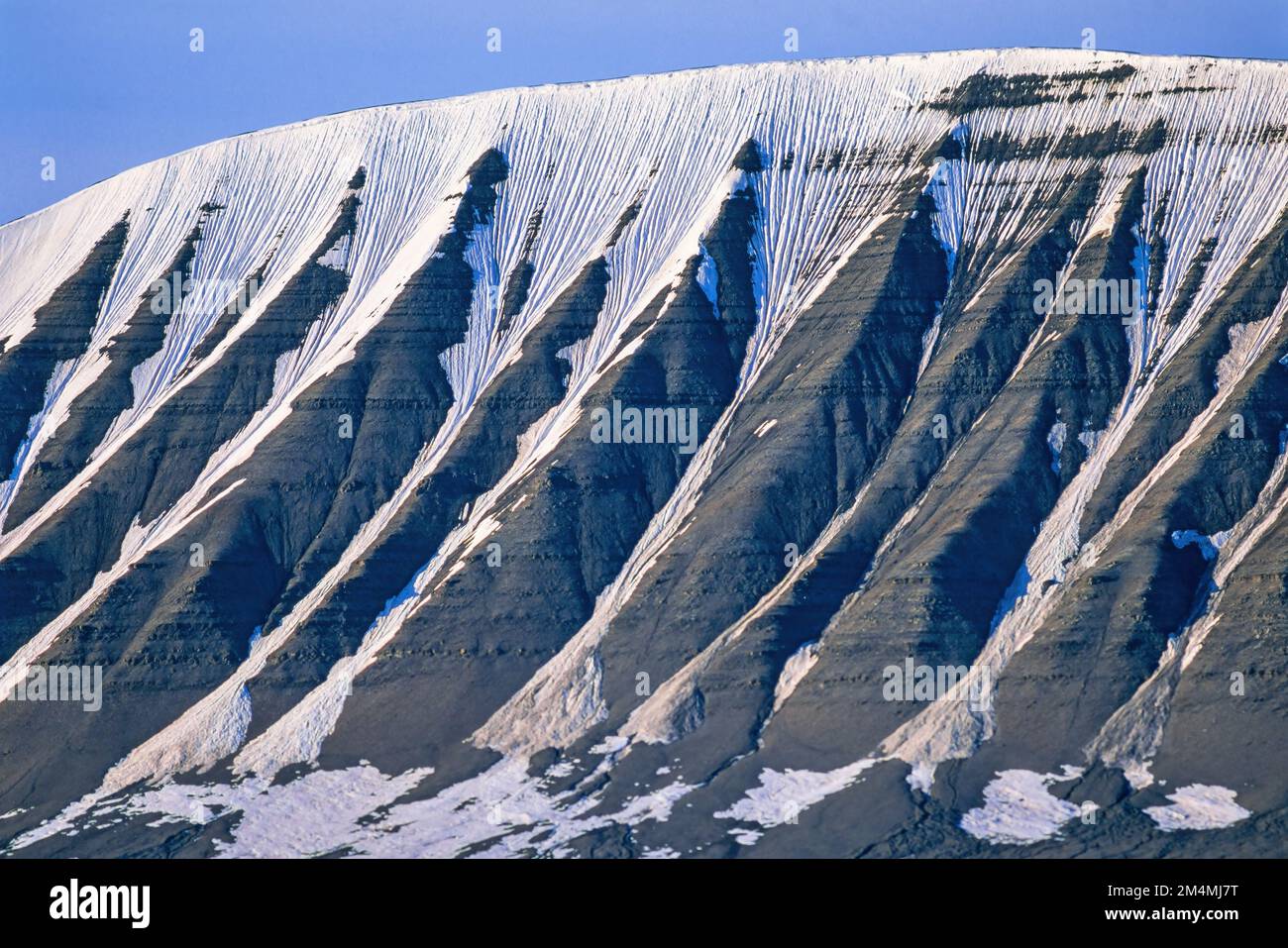 Mountains with snow in the arctic Stock Photo - Alamy