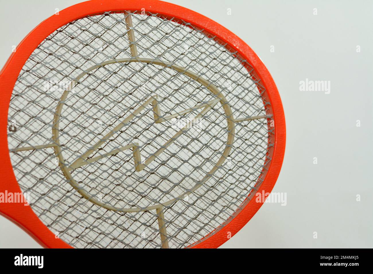 Electric fly, mosquito and bug swatter for hit and shock house insects