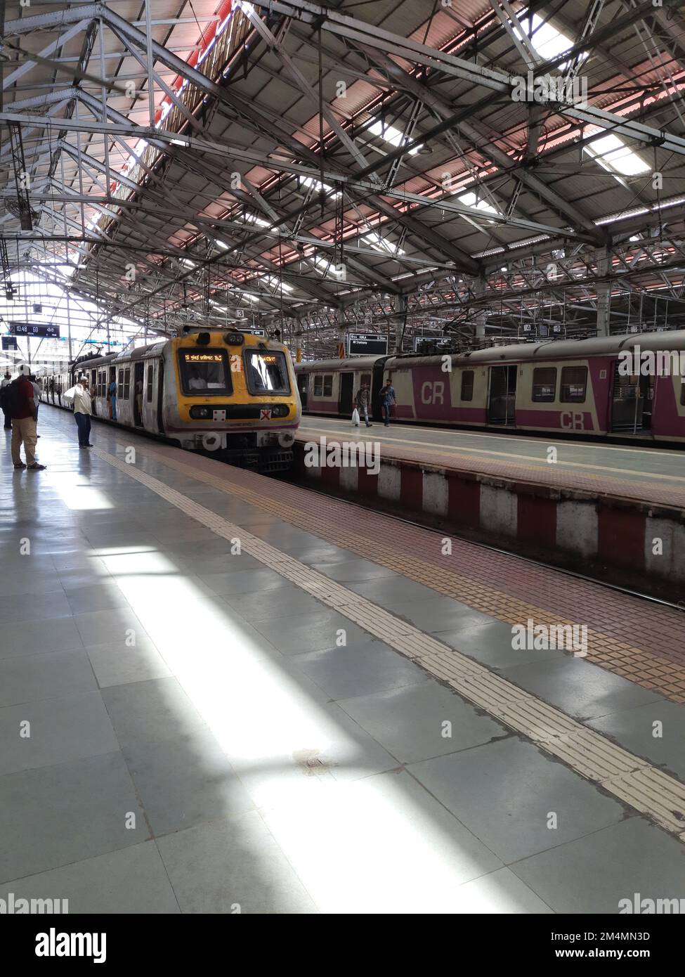 Local Raiway Station Local railway entering railway station Stock Photo - Alamy