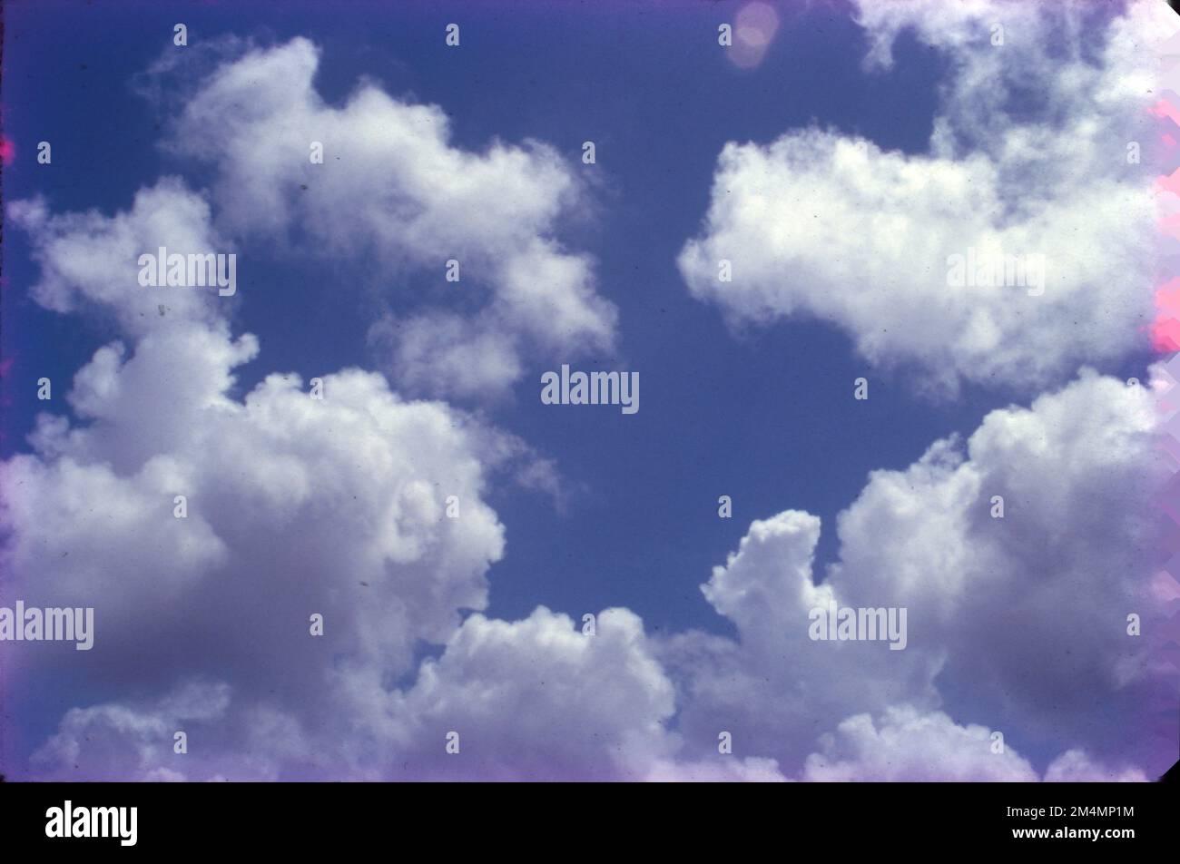 Blue and White Skies Stock Photo