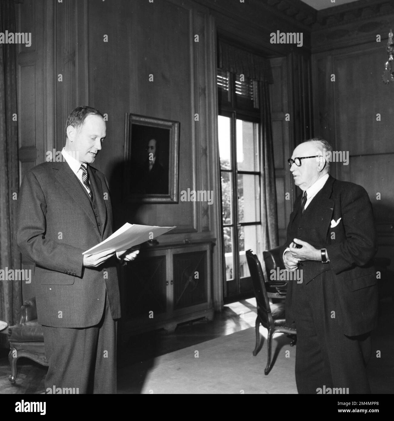 Dunoyer de Segonzac, Ambassador Dillon. Photographs of Marshall Plan ...