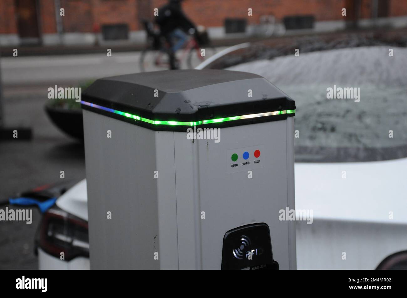 Copenhagen/Denmark/22 December 2022/Various brand electric cars are